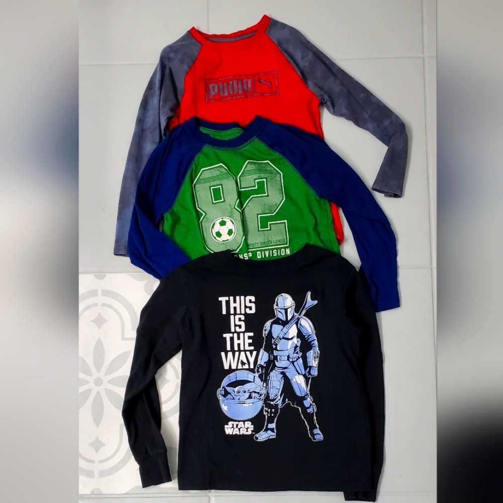 Star Wars, Puma and Soccer long sleeve shirts